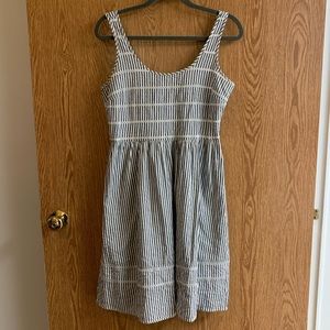 Blue and White Seersucker Old Navy Dress